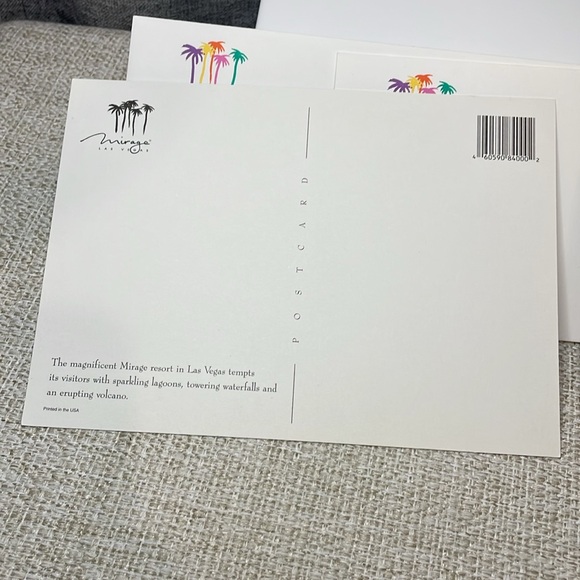 Vintage Mirage Las Vegas post cards & envelopes - Picture 4 of 6